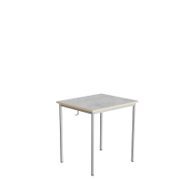 Elevbord 166 700x600 mm H&oslash;jde 720 mm Lys gr&aring; linoleum p&aring; alugr&aring;t understel