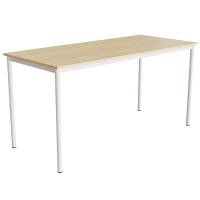 Bord Combi 200, 1800x800 mm H&oslash;jde 900 mm Birk laminat, hvidt stel