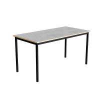 Bord Combi 200, 1400x700 mm H&oslash;jde 720 mm Lys gr&aring; linoleum p&aring; sort understel