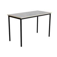 Bord Combi 200, 1400x700 mm H&oslash;jde 900 mm Lys gr&aring; linoleum p&aring; sort understel