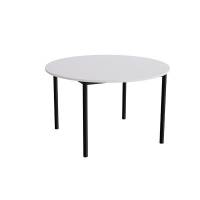 Bord Combi 206, &Oslash;1200 mm, h&oslash;jde 720 mm, gr&aring; laminat p&aring; sort stel