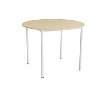 Bord Combi 206, &Oslash;1200 mm, h&oslash;jde 900 mm, birk laminat p&aring; hvidt stel