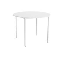 Bord Combi 206, &Oslash;1200 mm, h&oslash;jde 900 mm, hvid laminat p&aring; hvidt stel