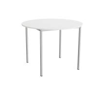 Bord Combi 206, &Oslash;1200 mm, h&oslash;jde 900 mm, hvid laminat p&aring; alugr&aring;t stel