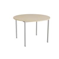 Bord Combi 206, &Oslash;1200 mm, h&oslash;jde 800 mm, beige linoleum p&aring; alugr&aring;t stel