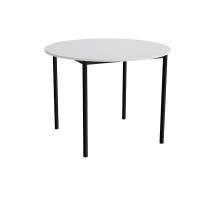 Bord Combi 206, &Oslash;1200 mm, h&oslash;jde 900 mm, lydabsorberende gr&aring; laminat p&aring; sort stel