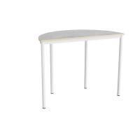 Bord Combi 209, 1200x600 mm h&oslash;jde 900 mm med lys gr&aring; linoleum, hvid stel