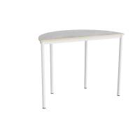 Bord Combi 209, 1200x600 mm h&oslash;jde 900 mm med lys gr&aring; linoleum, hvid stel