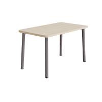 Bord Add 590, 1200x700 mm h&oslash;jde 720 mm med hvidpigmenteret eg, gr&aring;t stel