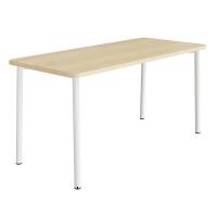 Bord Add 590, 1800x800 mm h&oslash;jde 900 mm med birk laminat, hvidt stel