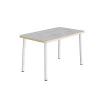 Bord Add 590, 1200x700 mm h&oslash;jde 720 mm med lys gr&aring; linoleum, hvidt stel