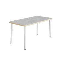 Bord Add 590, 1400x700 mm h&oslash;jde 900 mm med lys gr&aring; linoleum, hvidt stel