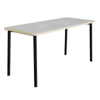 Bord Add 590, 1800x800 mm højde 720 mm med lys grå linoleum, sort stel