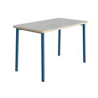 Bord Add 590, 1800x800 mm h&oslash;jde 720 mm med lys gr&aring; linoleum, bl&aring;t stel