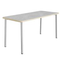 Bord Add 590, 1800x800 mm højde 720 mm med lys grå linoleum, alu stel
