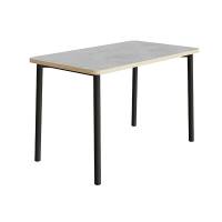 Bord Add 590, 1800x800 mm h&oslash;jde 720 mm med lys gr&aring; linoleum, sortoliven stel