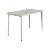 Bord Add 590, 1800x800 mm h&oslash;jde 900 mm med lys gr&aring; linoleum, alu stel