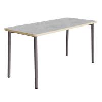 Bord Add 590, 1800x800 mm h&oslash;jde 900 mm med lys gr&aring; linoleum, gr&aring;t stel