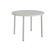 Bord Add 590, &Oslash;1200 mm, h&oslash;jde 900 mm, lys gr&aring; linoleum p&aring; alu stel