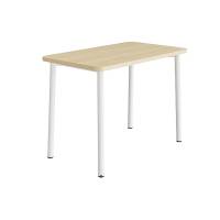 Bord Add 590, 1200x700 mm højde 900 mm med lydabsorberende birk laminat, hvidt stel