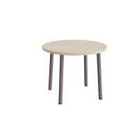 Bord Add 590, &Oslash;900 mm, h&oslash;jde 720 mm, lydd&aelig;mpende hvidpigmenteret eg laminat p&aring; gr&aring;t stel