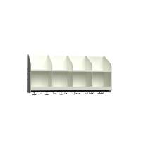 BST Garderobehylde, 4 pladser B1000 mm Hvid