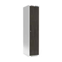 Garderobeskab 1x400 mm Lige tag Hel s&oslash;jle Laminat d&oslash;r Nocturne wood Cylinderl&aring;s