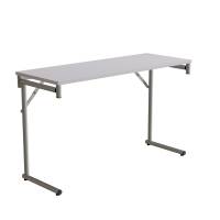 Klapbord Silhuett 1200x450mm,Gr&aring; laminat og alugr&aring;t stel