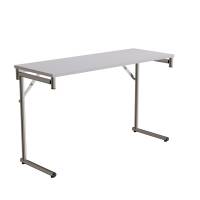 Klapbord Silhuett 1200x450mm,Gr&aring; laminat og krom stel