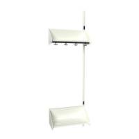 BST Kombination F, P&aring;bygningssektion 2 pladser B 600 mm, hvid