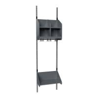 BST Kombination B, Startsektion 2 pladser B 500 mm, m&oslash;rk gr&aring;