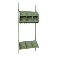 BST Kombination A, Startsektion 3 pladser B 750 mm, gr&oslash;n