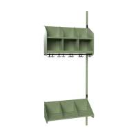 BST Kombination A, P&aring;bygningssektion 3 pladser B 750 mm, gr&oslash;n