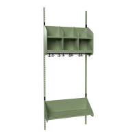 BST Kombination B, Startsektion 3 pladser B 750 mm, gr&oslash;n