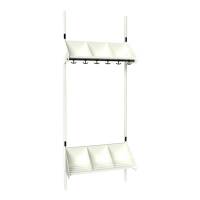 BST Kombination E, Startsektion 3 pladser B 750 mm, hvid