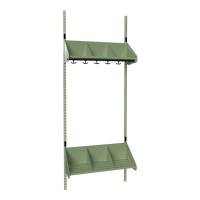 BST Kombination E, Startsektion 3 pladser B 750 mm, gr&oslash;n