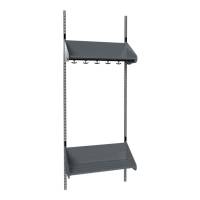 BST Kombination F, Startsektion 3 pladser B 750 mm, mørk grå