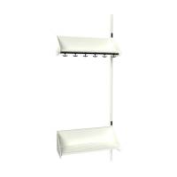 BST Kombination F, P&aring;bygningssektion 3 pladser B 750 mm, hvid