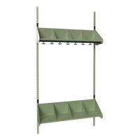 BST Kombination E, Startsektion 4 pladser B 1000 mm, gr&oslash;n