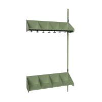 BST Kombination E, P&aring;bygningssektion 4 pladser B 1000 mm, gr&oslash;n