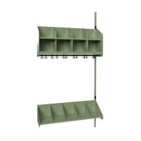 BST Kombination A, P&aring;bygningssektion 4 pladser B 1000 mm, gr&oslash;n