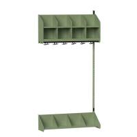 BST Kombination A, P&aring;bygningssektion 4 pladser B 1000 mm, gr&oslash;n