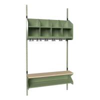 BST Kombination D, Startsektion 4 pladser B 1000 mm, gr&oslash;n