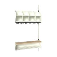 BST Kombination D, P&aring;bygningssektion 4 pladser B 1000 mm, hvid