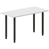 Skrivebord DNA, Lysgr&aring; 1200x600 mm I-ben/Sort