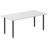 Skrivebord DNA, Lysgr&aring; 1800x800 mm I-ben/Sort