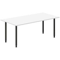 Skrivebord DNA, Hvid 1800x800mm I-ben/Sort