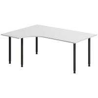 Skrivebord DNA, Lysgr&aring; 1800x1200 mm Venstre I-ben/Sort