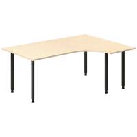 Skrivebord DNA, Birk 1800x1200 mm H&oslash;jre I-ben/Sort