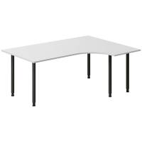 Skrivebord DNA, Lysgr&aring; 1800x1200 mm H&oslash;jre I-ben/Sort